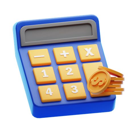 Accounting Calculator  3D Icon