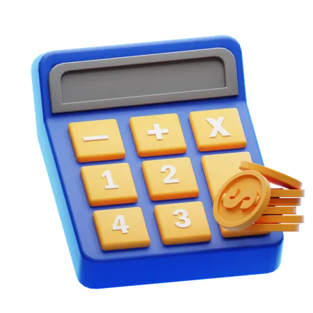 Accounting Calculator  3D Icon