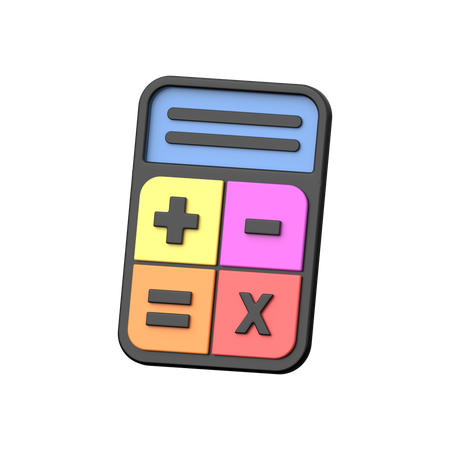 Accounting Calculator  3D Icon