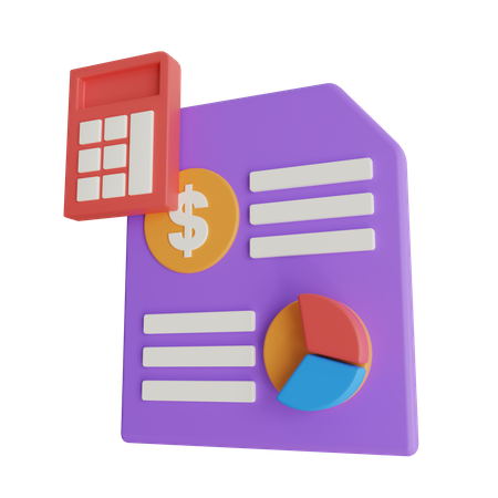 Accounting Data  3D Icon