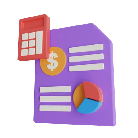 Accounting Data  3D Icon