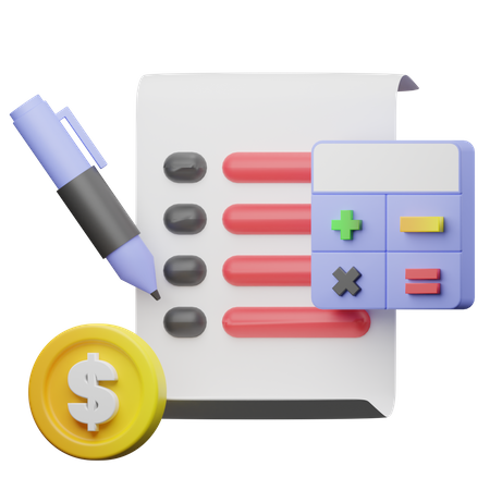 Accounting Data  3D Illustration