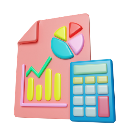 Accounting Data 3D Illustration