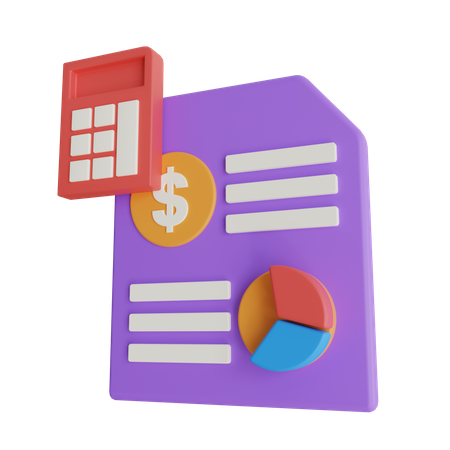 Accounting Data 3D Icon