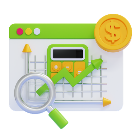 Accounting Details  3D Icon
