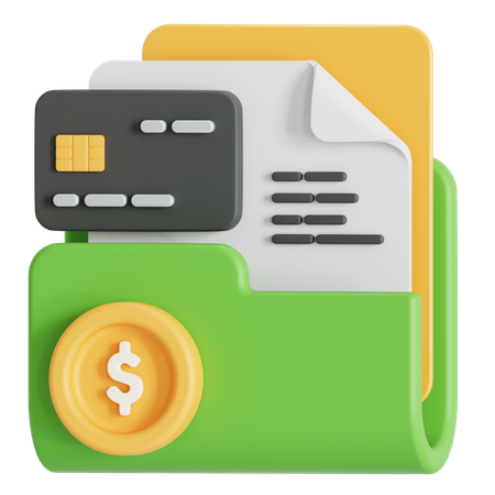 Accounting documents  3D Icon