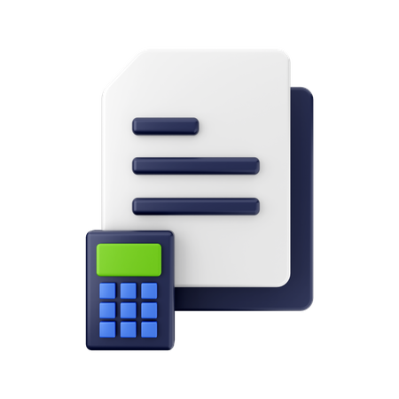 Accounting File 3D Illustration