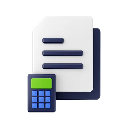 Accounting File 3D Illustration