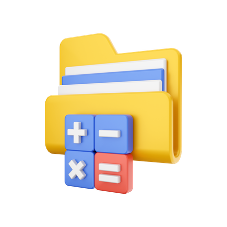 Accounting Folder 3D Illustration