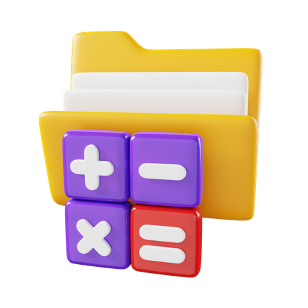 Accounting Folder 3D Icon