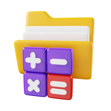 Accounting Folder 3D Icon