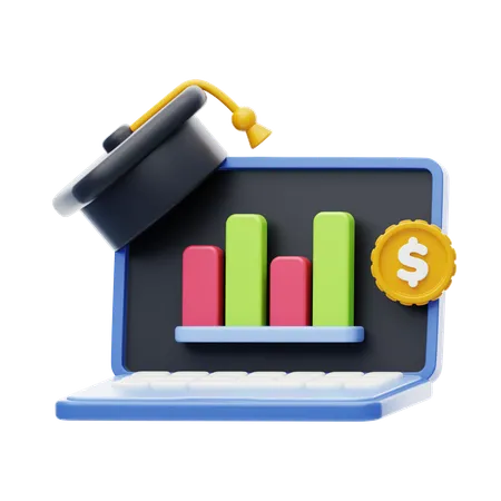 Accounting Online Course  3D Icon