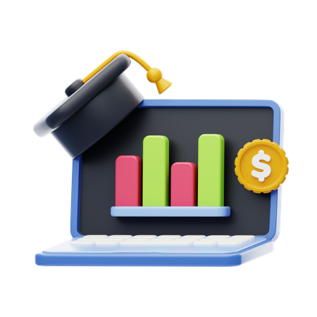 Accounting Online Course  3D Icon
