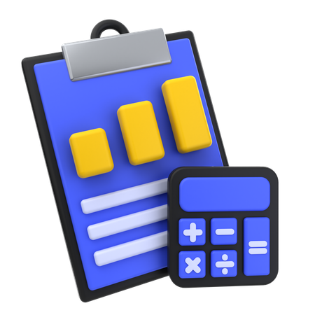 Accounting Report  3D Icon