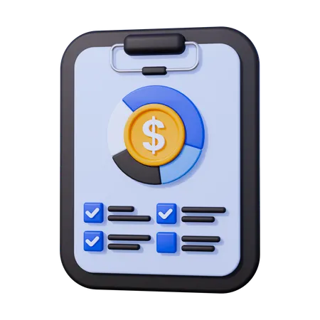 Accounting Report  3D Icon