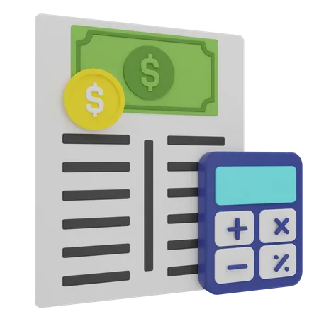 Accounting Report  3D Illustration