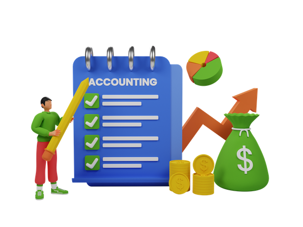 Accounting rules clipboard  3D Icon