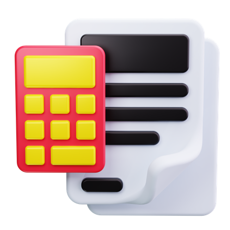 Accounting Sheet  3D Icon