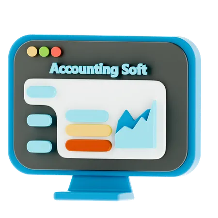 Accounting Soft  3D Icon