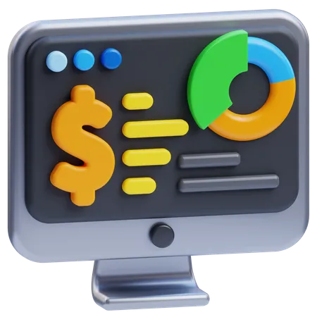 Accounting software  3D Icon