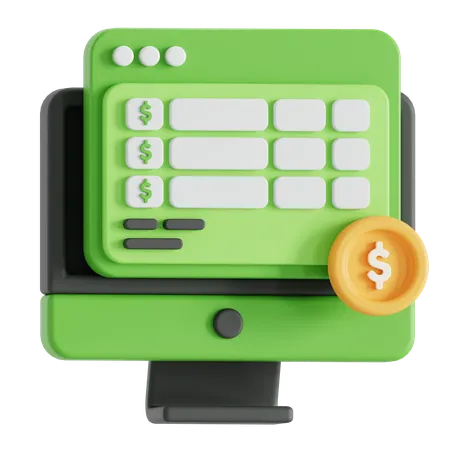 Accounting software  3D Icon