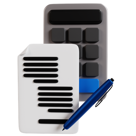 Accounting Tools Essentials  3D Icon
