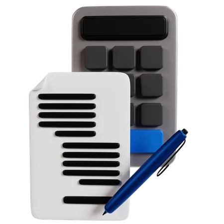 Accounting Tools Essentials  3D Icon