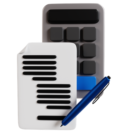 Accounting Tools Essentials  3D Icon
