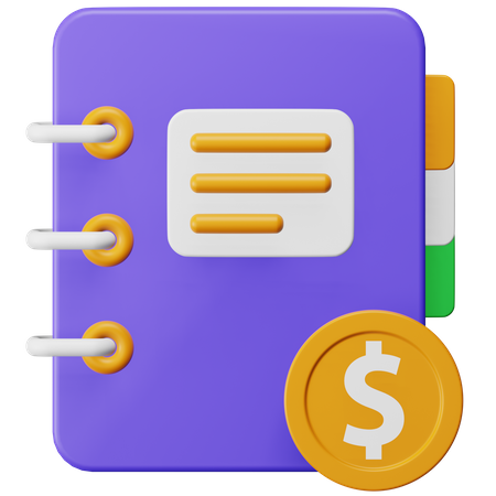 Accounts Book  3D Icon