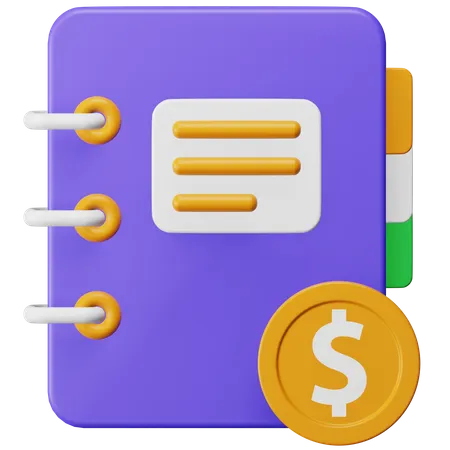 Accounts Book  3D Icon