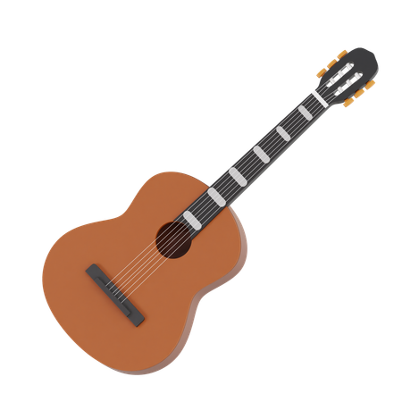 Accoustic Guitar  3D Icon