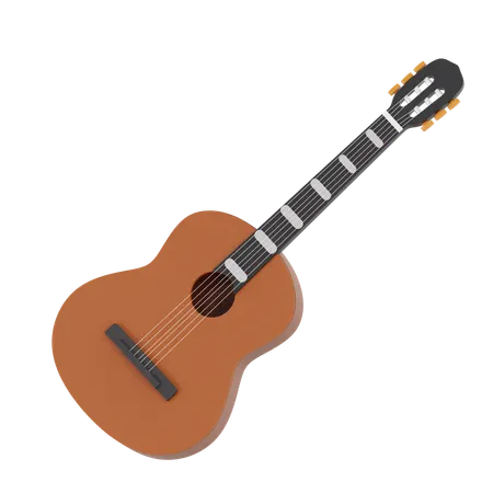 Accoustic Guitar  3D Icon