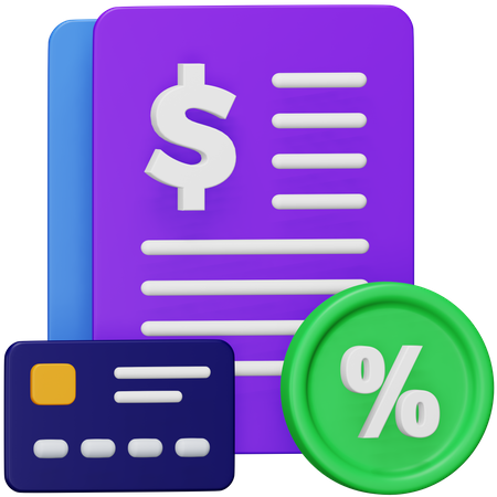 Accrued Interest  3D Icon