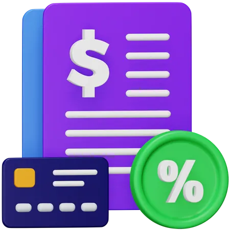 Accrued Interest  3D Icon