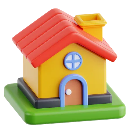 Maison  3D Icon