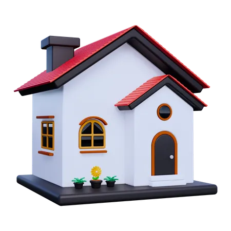 Maison  3D Icon