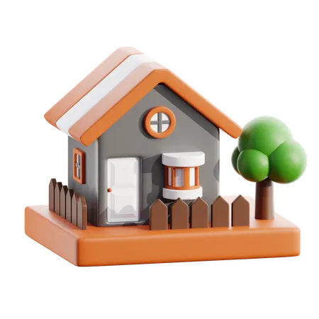 Maison  3D Icon