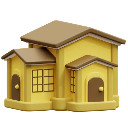 Maison  3D Icon