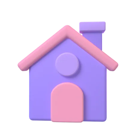 Maison  3D Icon