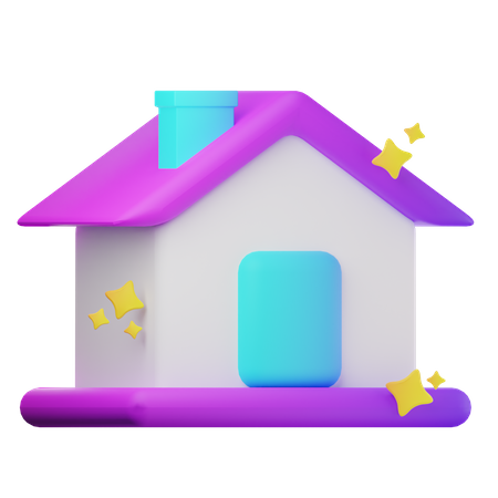 Maison  3D Icon