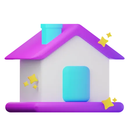 Maison  3D Icon