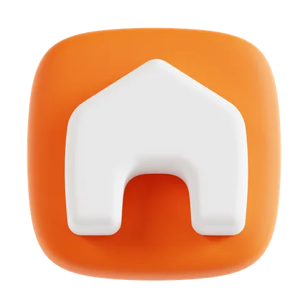 Maison  3D Icon