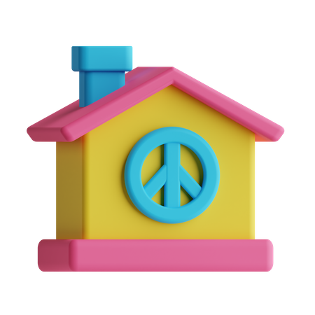 Maison  3D Icon