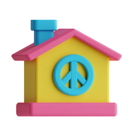 Maison  3D Icon