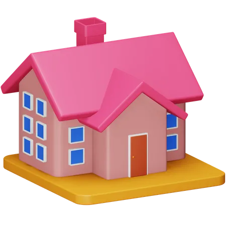 Maison  3D Icon