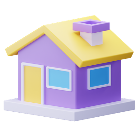 Maison  3D Icon