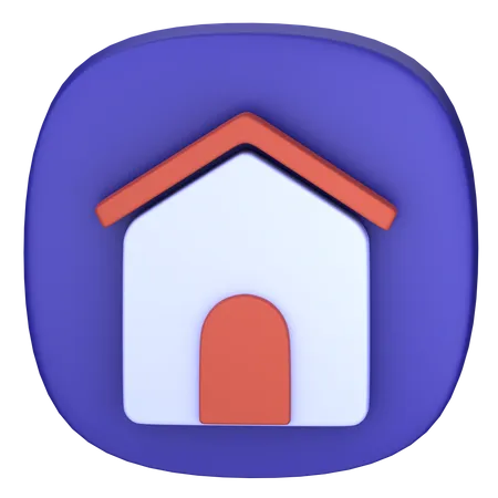 Maison  3D Icon