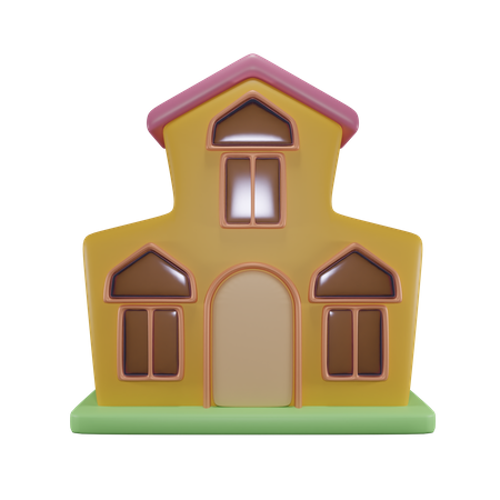 Maison  3D Icon