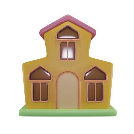 Maison  3D Icon