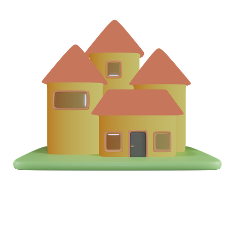 Maison  3D Icon